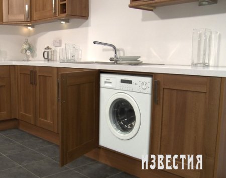 Оборудование кухни: как встроить стиральную машину?